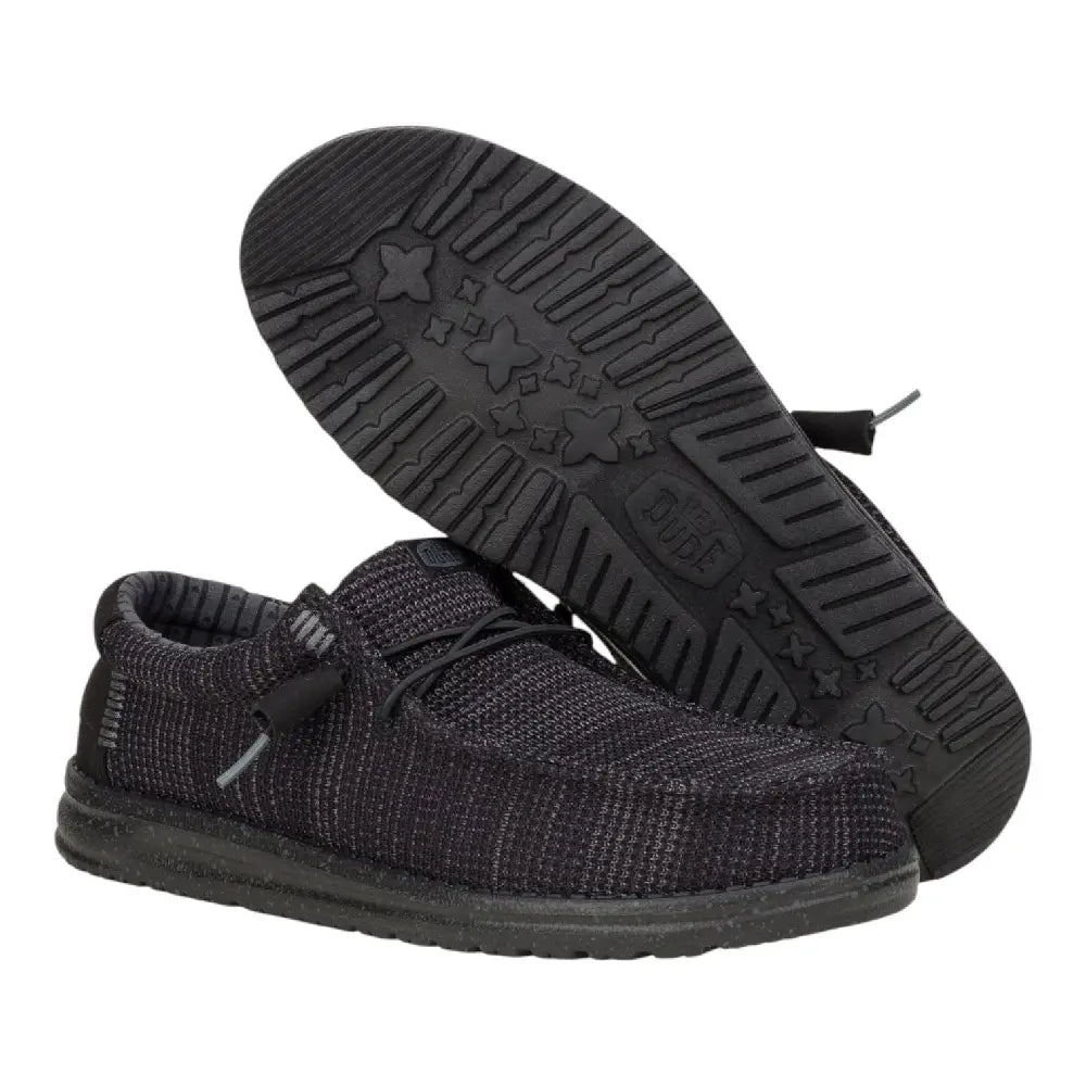HEY DUDE Wally Stretch Sox Grey Black 41898-060