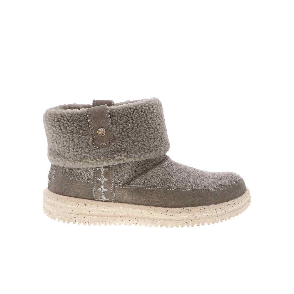 HEY DUDE Camden Cuff Wool Boot Cozy Grey 44273-030