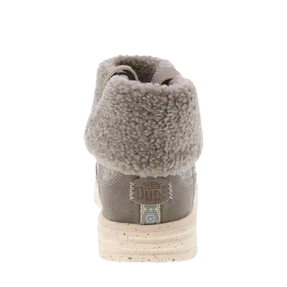 HEY DUDE Camden Cuff Wool Boot Cozy Grey 44273-030
