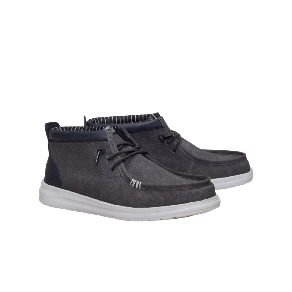 HEY DUDE Wally Mid Gripr Vin Classic Shoes Black 44322-0PF