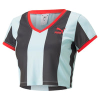 PUMA PUMA X DUA LIPA Striped Slim Tee 536637-89