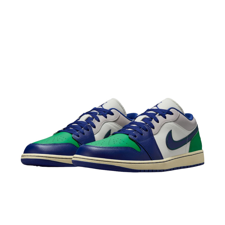 JORDAN Air Jordan 1 Low White Blue Green Sneakers 553558-147