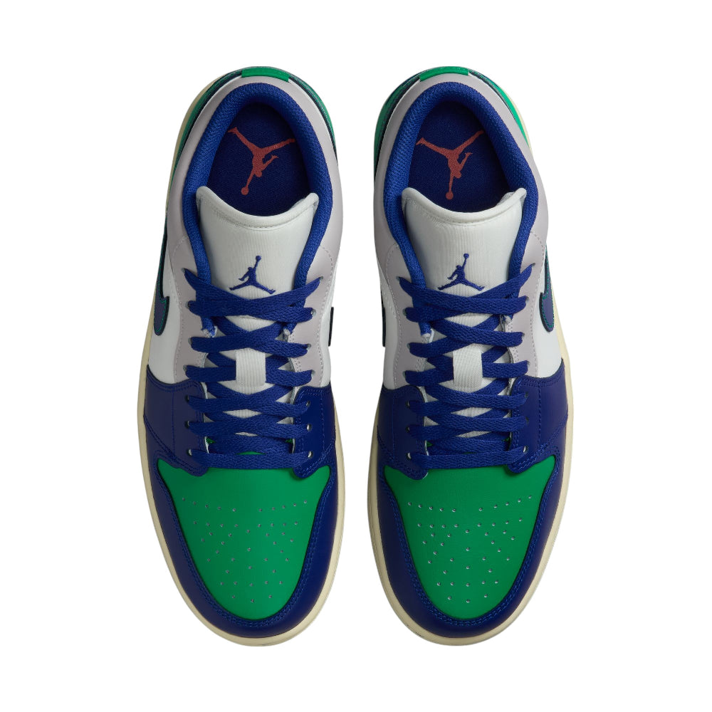 JORDAN Air Jordan 1 Low White Blue Green Sneakers 553558-147