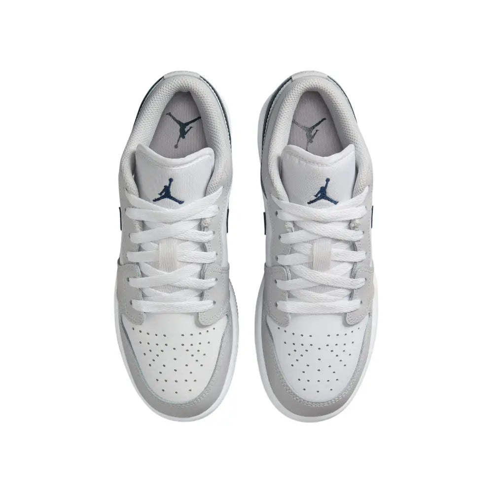 JORDAN Air Jordan 1 Low White Neutral Grey (GS) 553560-146