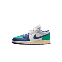 JORDAN Air Jordan 1 Low White Blue Green Sneakers GS 553560-147