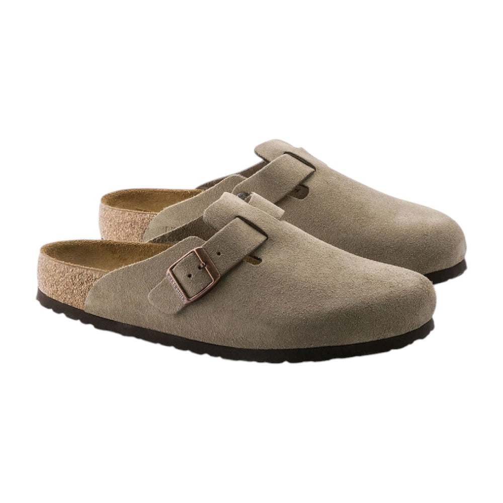 BIRKENSTOCK Boston SFB Slipper Taupe (Narrow Fit) 560773