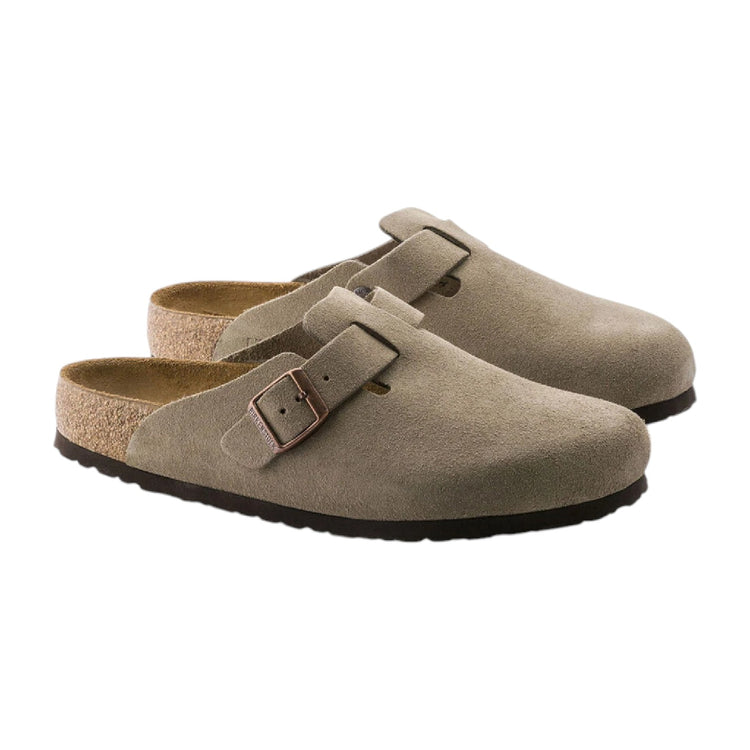 BIRKENSTOCK Boston SFB Slipper Taupe (Narrow Fit) 560773
