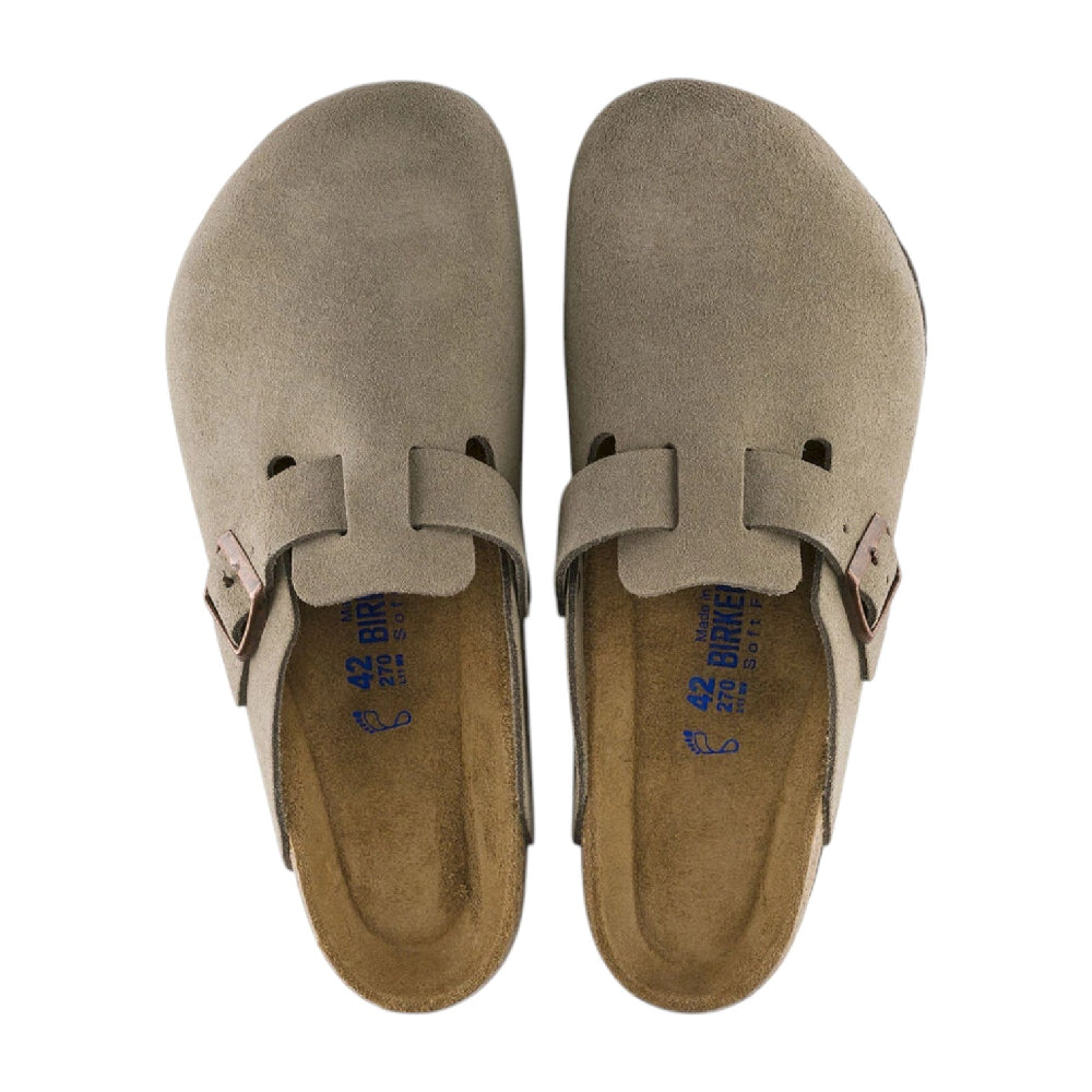 BIRKENSTOCK Boston SFB Slipper Taupe (Narrow Fit) 560773