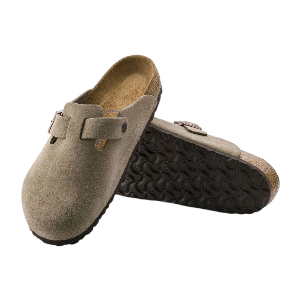 BIRKENSTOCK Boston SFB Slipper Taupe (Narrow Fit) 560773