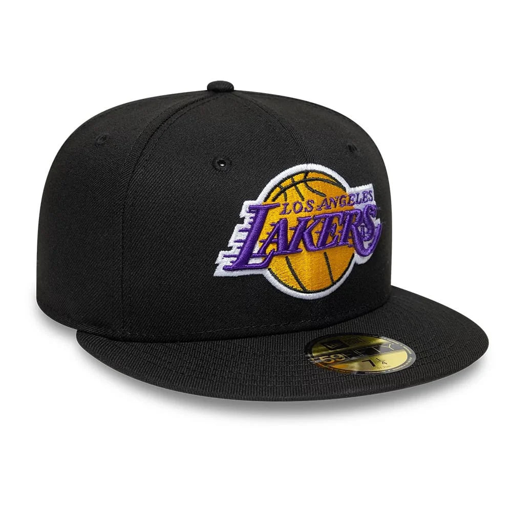 NEW ERA LA Lakers NBA Black 59FIFTY Fitted Cap 60188910