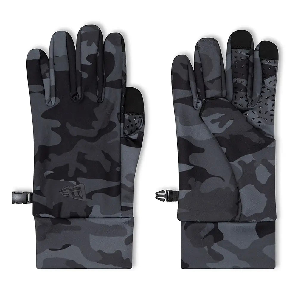 NEW ERA All Over Print Camo E-Touch Black Gloves 60292252