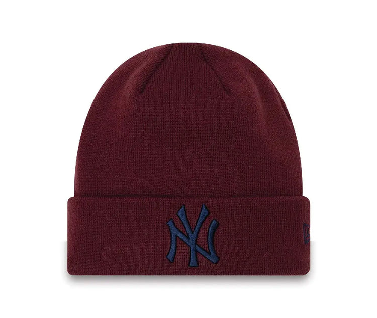 NEW ERA New York Yankees League Essentials Maroon Cuff Beanie Hat 60292606