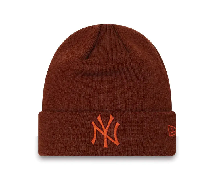 NEW ERA New York Yankees League Essentials Dark Brown Cuff Beanie Hat 60292607