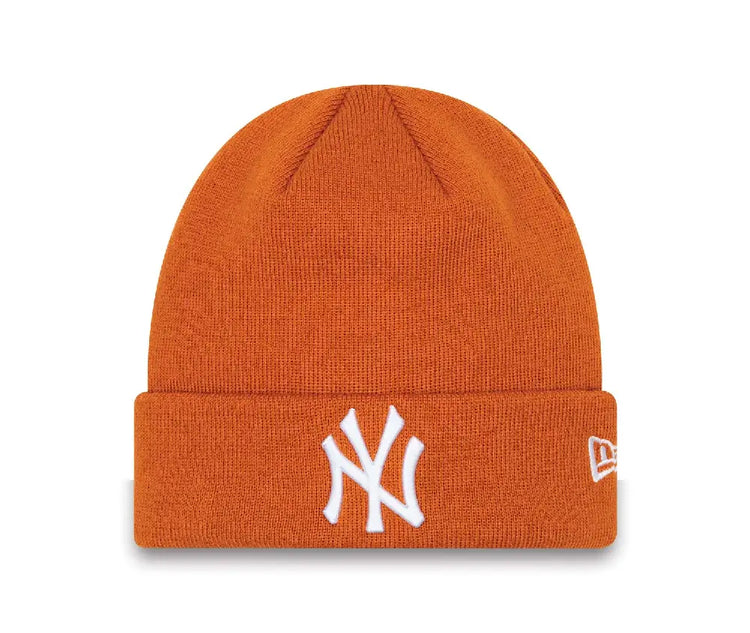 NEW ERA New York Yankees League Essentials Orange Beanie Hat 60292611