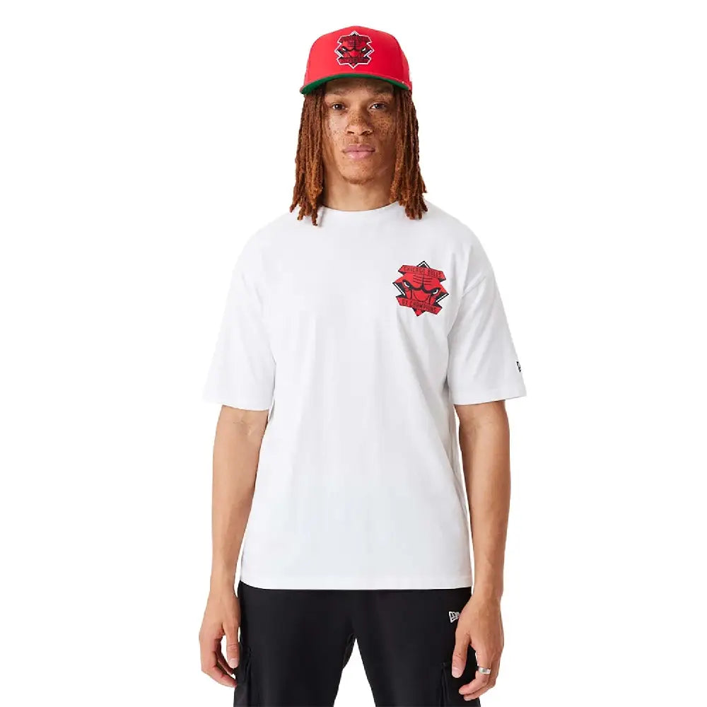 Chicago Bulls Nba Championship White Oversized T-Shirt