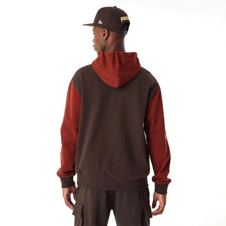 NEW ERA San Diego Padres Mlb Heritage Brown Oversized Hoodie 60424436