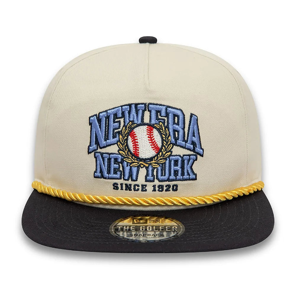 NEW ERA New World Golfer Cap Beige 60435073