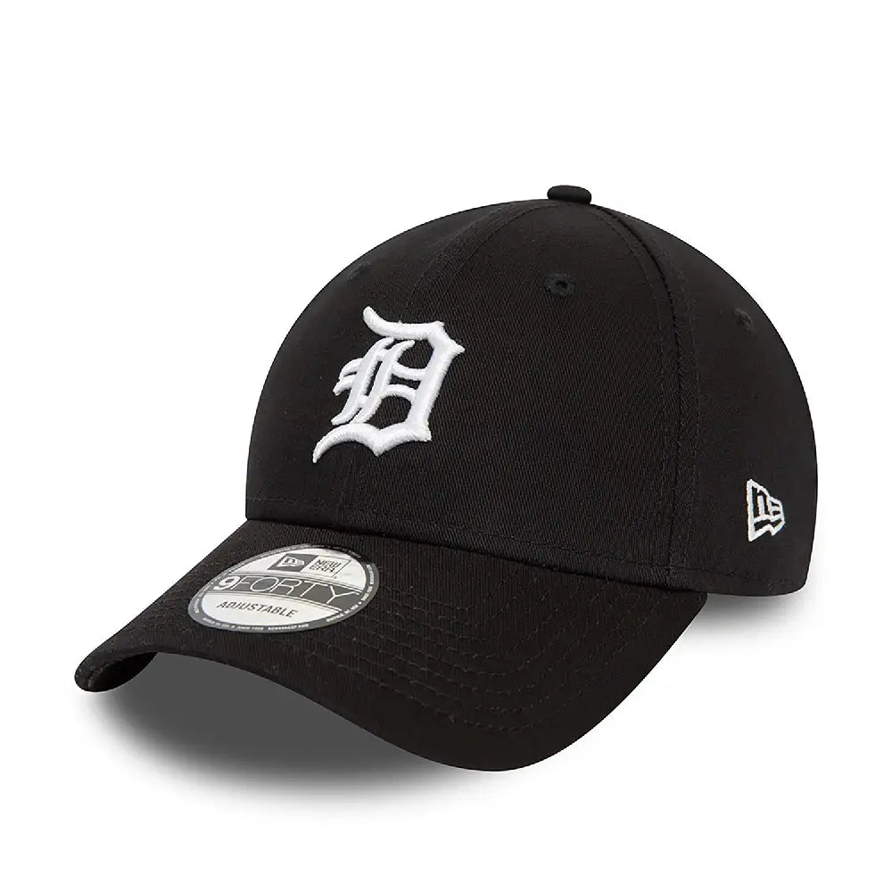 NEW ERA Detroit Tigers League Essential Black 9Forty Adjustable Cap 60435211