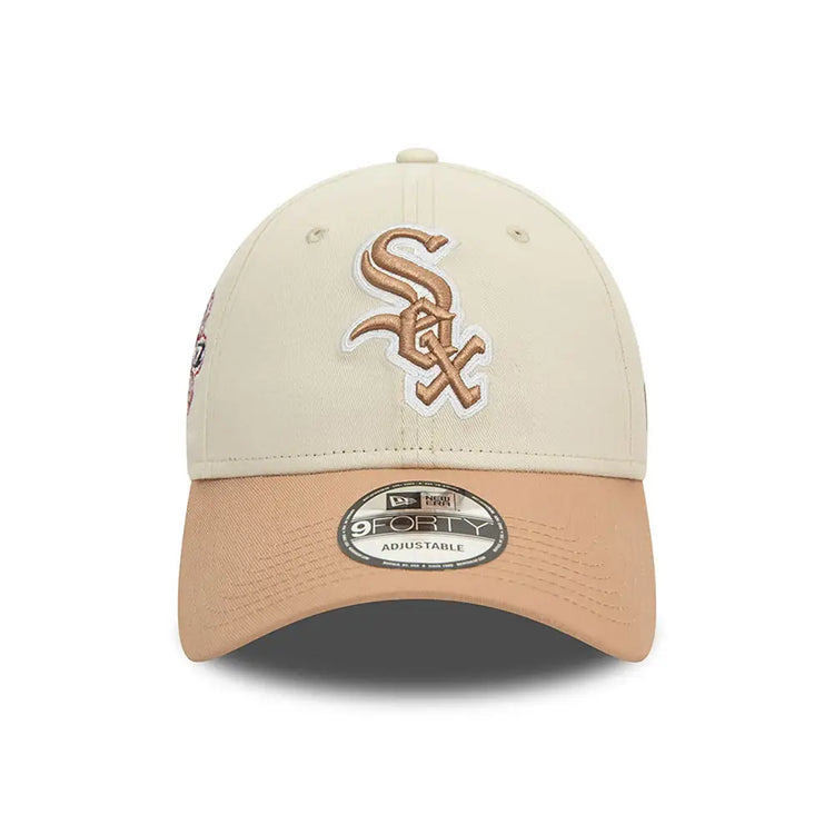 NEW ERA Chicago White Sox World Series Beige 9Forty Adjustable Cap 60565354
