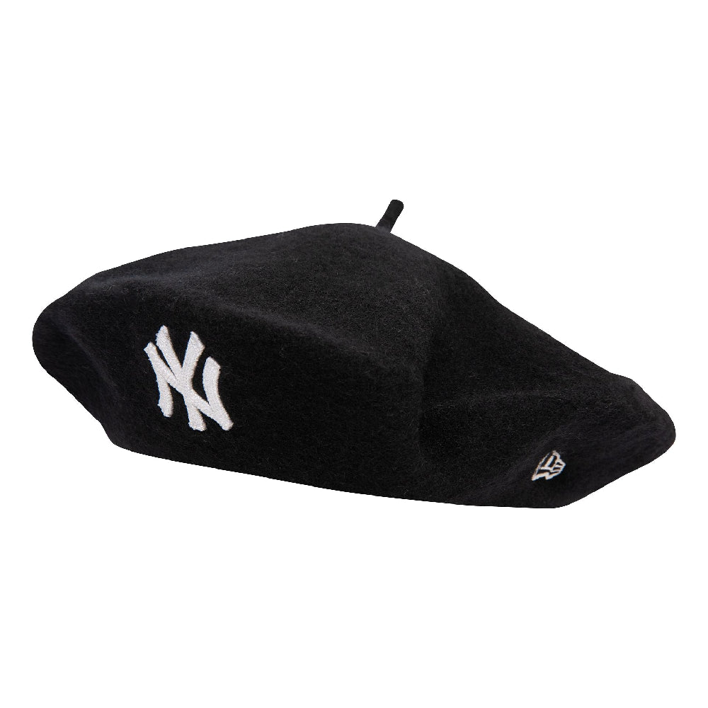 NEW ERA New York Yankees Womans Wool Black Beret 60565469