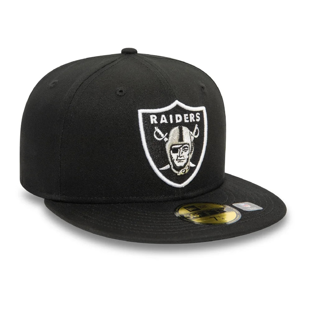 NEW ERA Las Vegas Raiders NFL Official Team Colours Black 59FIFTY Fitted Cap 60565501