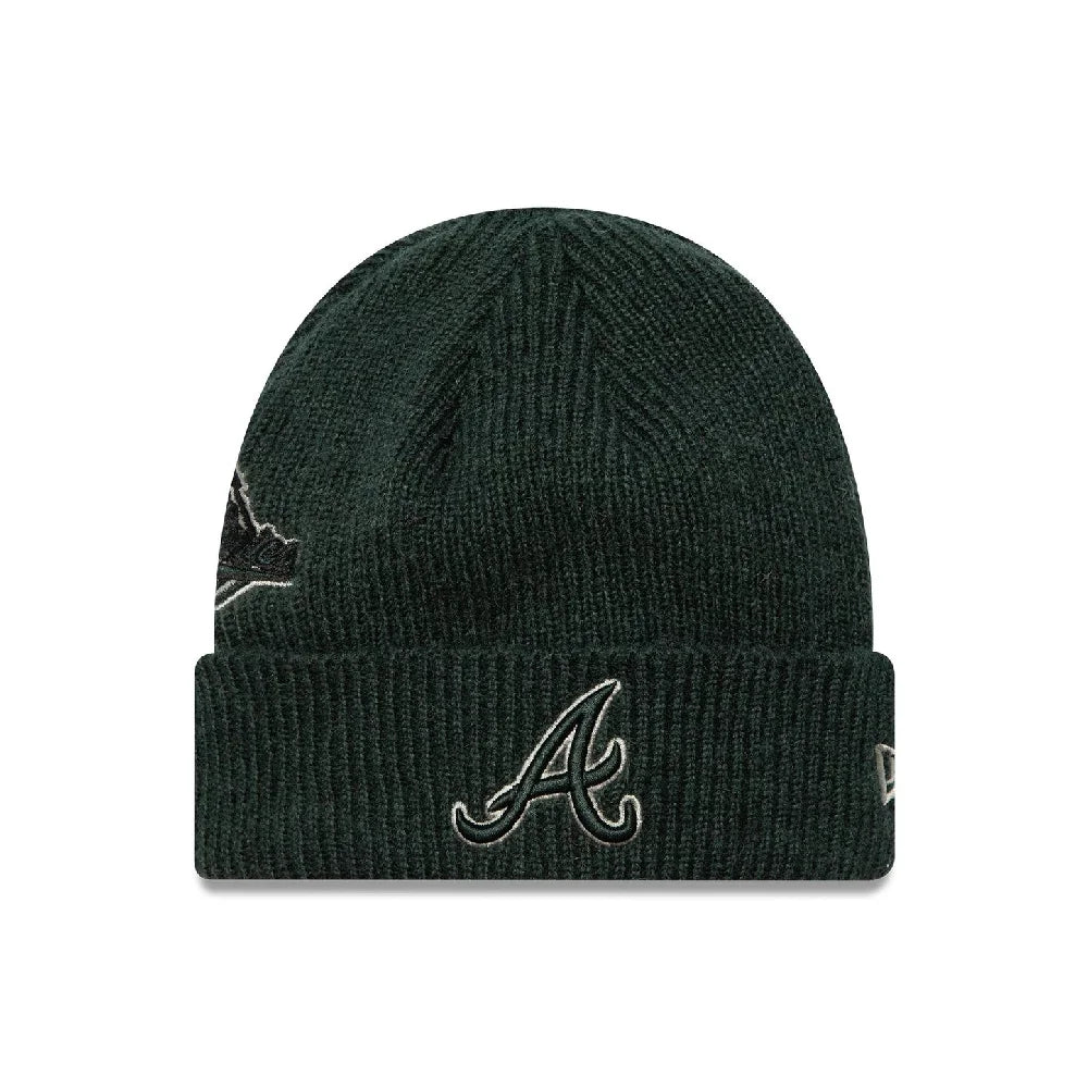 NEW ERA Atlanta Braves World Series Patch Cuff Knit Beanie Green 60580730