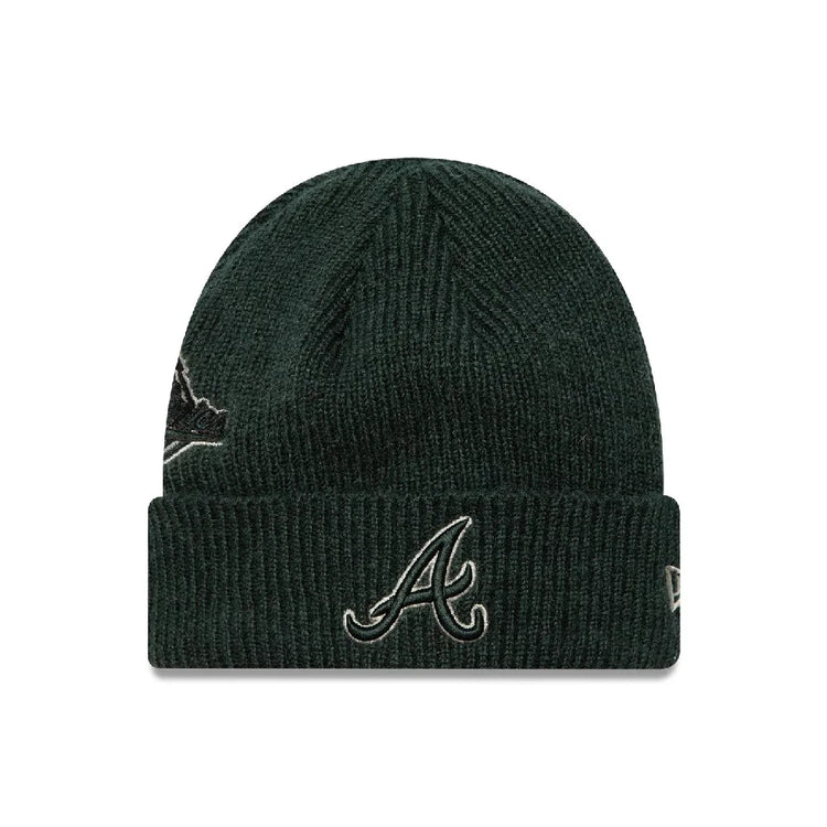 NEW ERA Atlanta Braves World Series Patch Cuff Knit Beanie Green 60580730