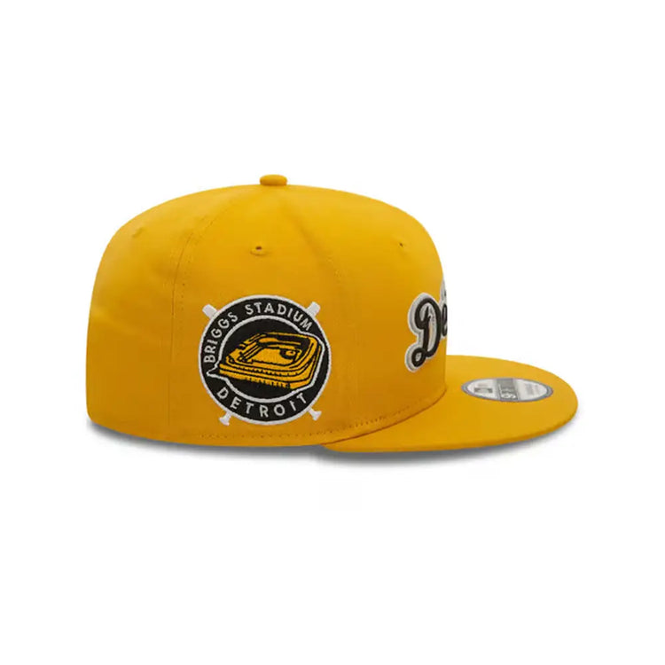 NEW ERA Detroit Tigers Wordmark Patch Dark Yellow 9FIFTY Snapback Cap 60580804