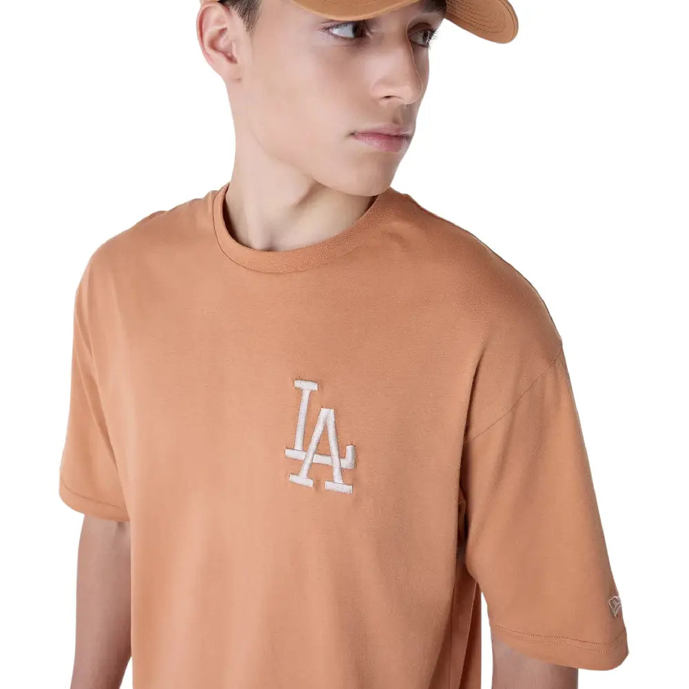 NEW ERA Oversize LA Dodgers MLB League Essential Beige T-Shirt 60596179