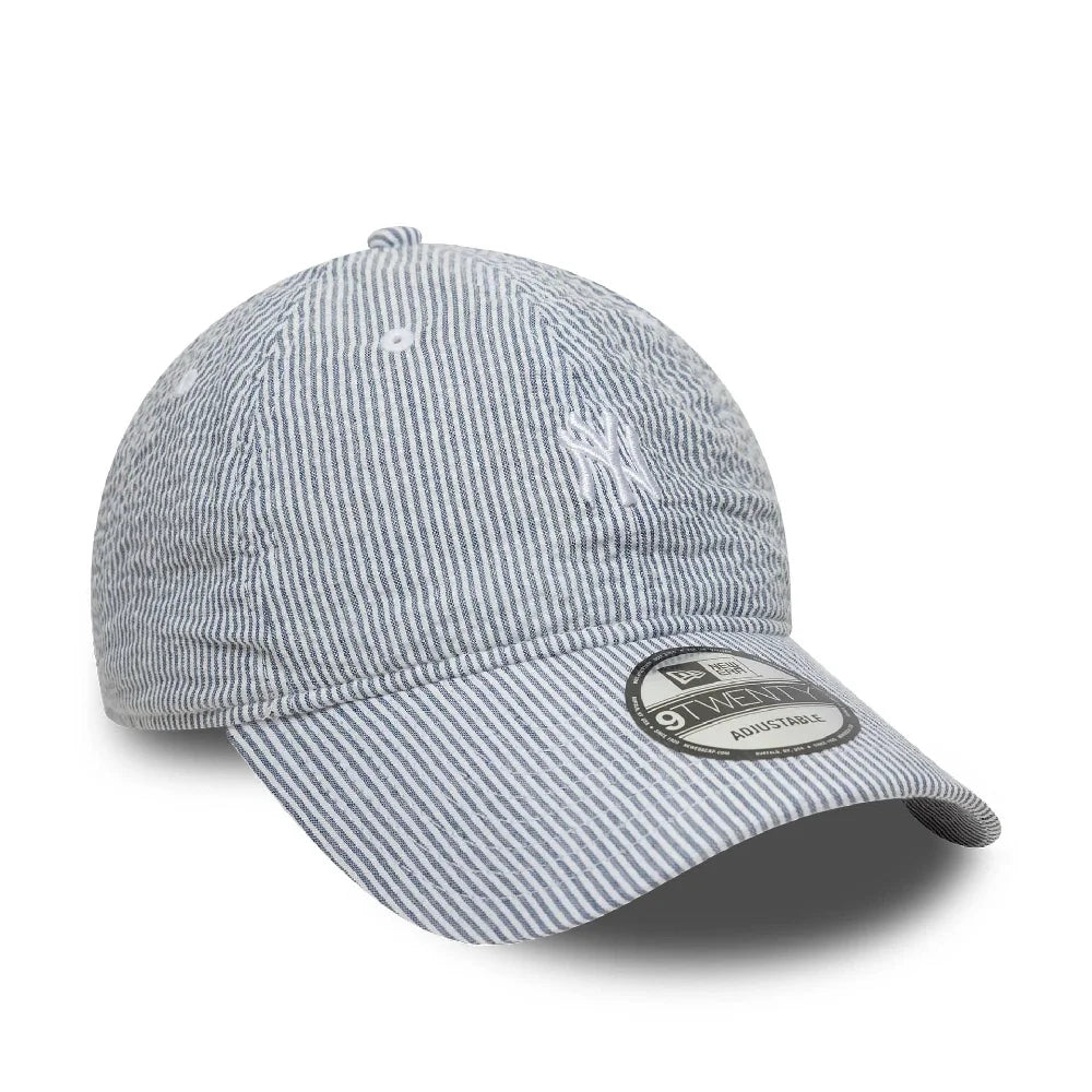 NEW ERA New York Yankees MLB Seersucker Navy 9TWENTY Adjustable Cap 60667552