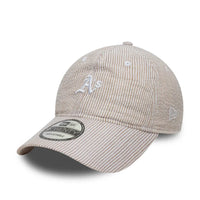 NEW ERA Athletics MLB Seersucker Light Beige 9TWENTY Adjustable Cap 60667565