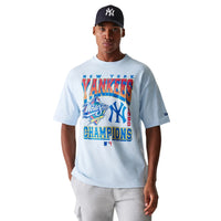 NEW ERA New York Yankees MLB World Series Pastel Blue Oversized T-Shirt 60667818