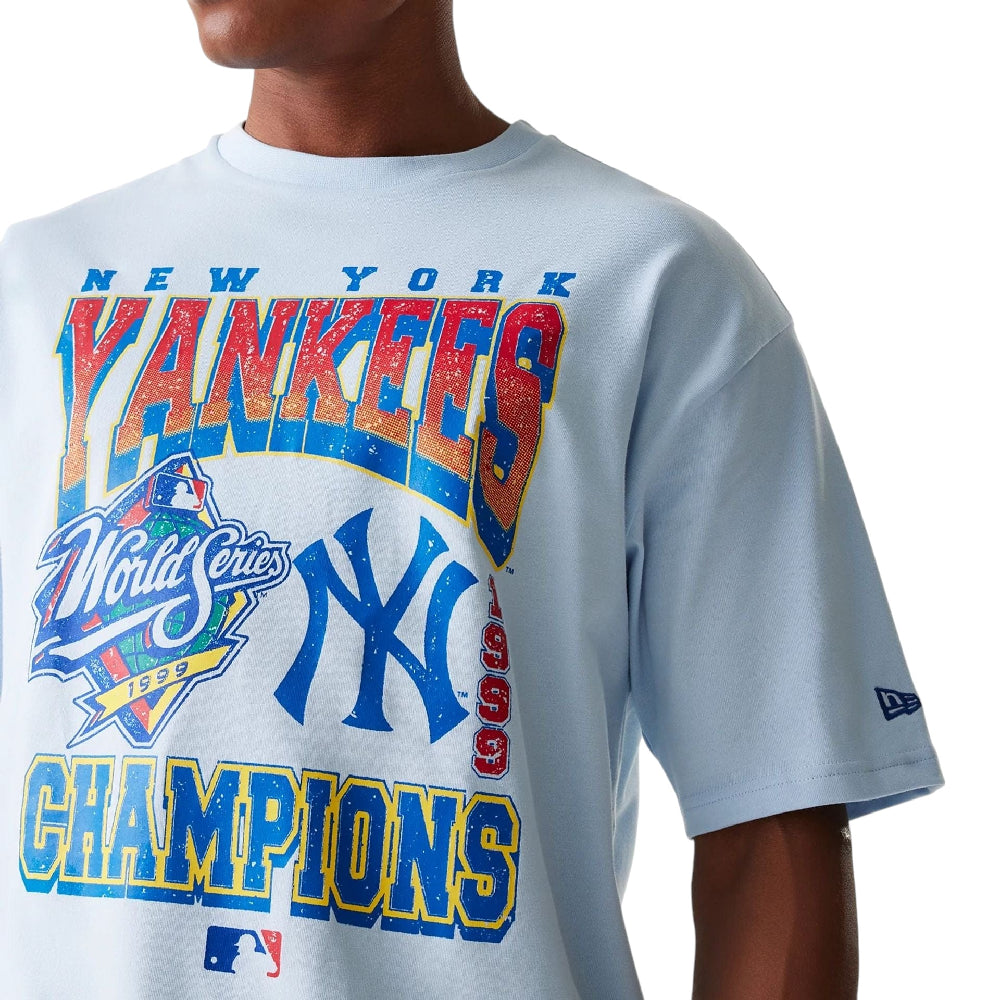 NEW ERA New York Yankees MLB World Series Pastel Blue Oversized T-Shirt 60667818