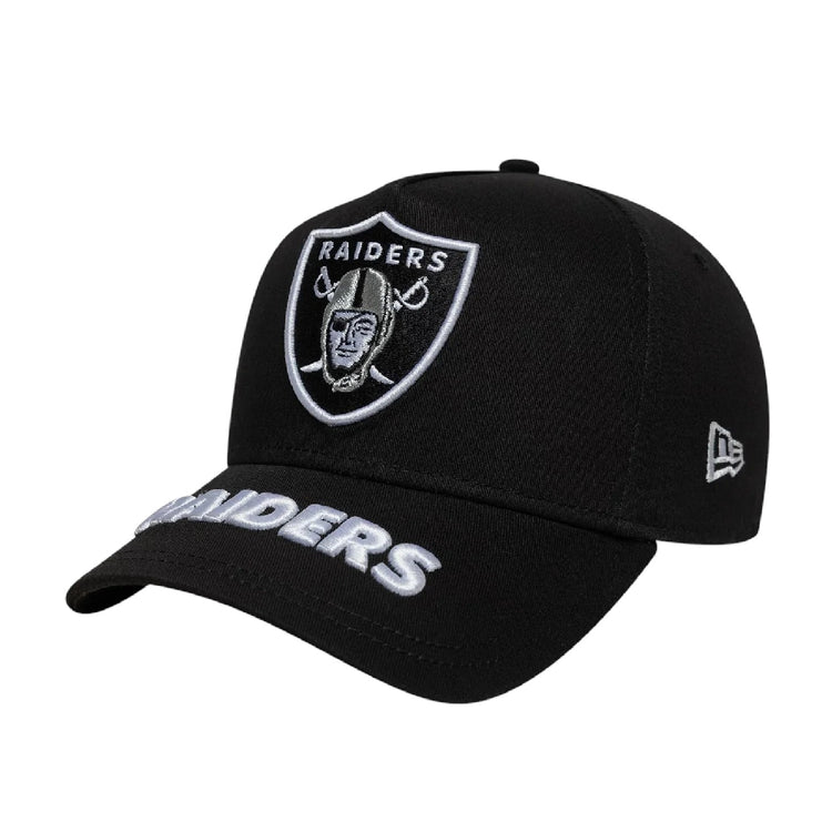 NEW ERA Las Vegas Raiders MLB Visor Hit Black 9FORTY E-Frame Adjustable Cap 60691073