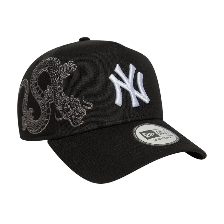 NEW ERA New York Yankees MLB Icon Black 9FORTY E-Frame Adjustable Cap 60691253