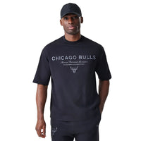 NEW ERA Chicago Bulls NBA Linear Black T-Shirt 60758744