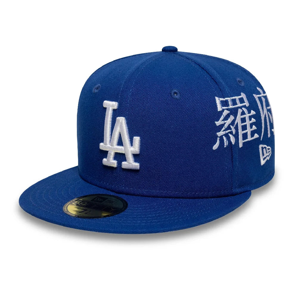 NEW ERA LA Dodgers MLB Poly Kanji Blue 59FIFTY Fitted Cap 60758795