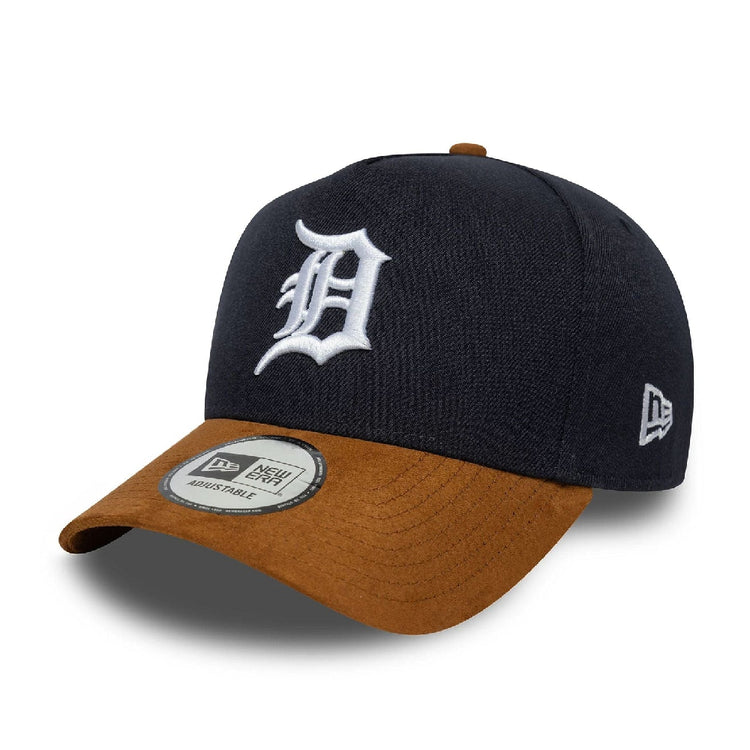 NEW ERA Detroit Tigers MLB Suede Visor Navy 9FORTY E-Frame Adjustable Cap 60759010