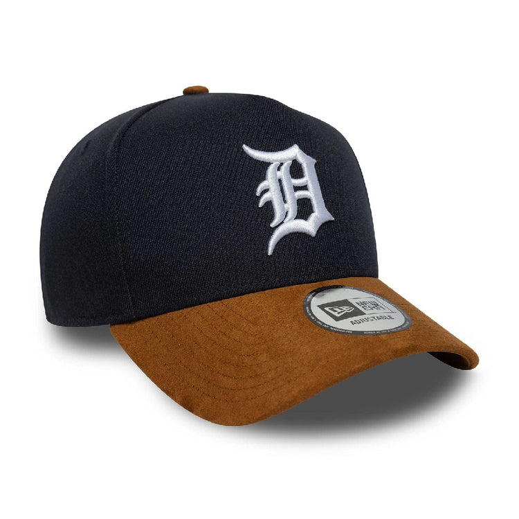 NEW ERA Detroit Tigers MLB Suede Visor Navy 9FORTY E-Frame Adjustable Cap 60759010