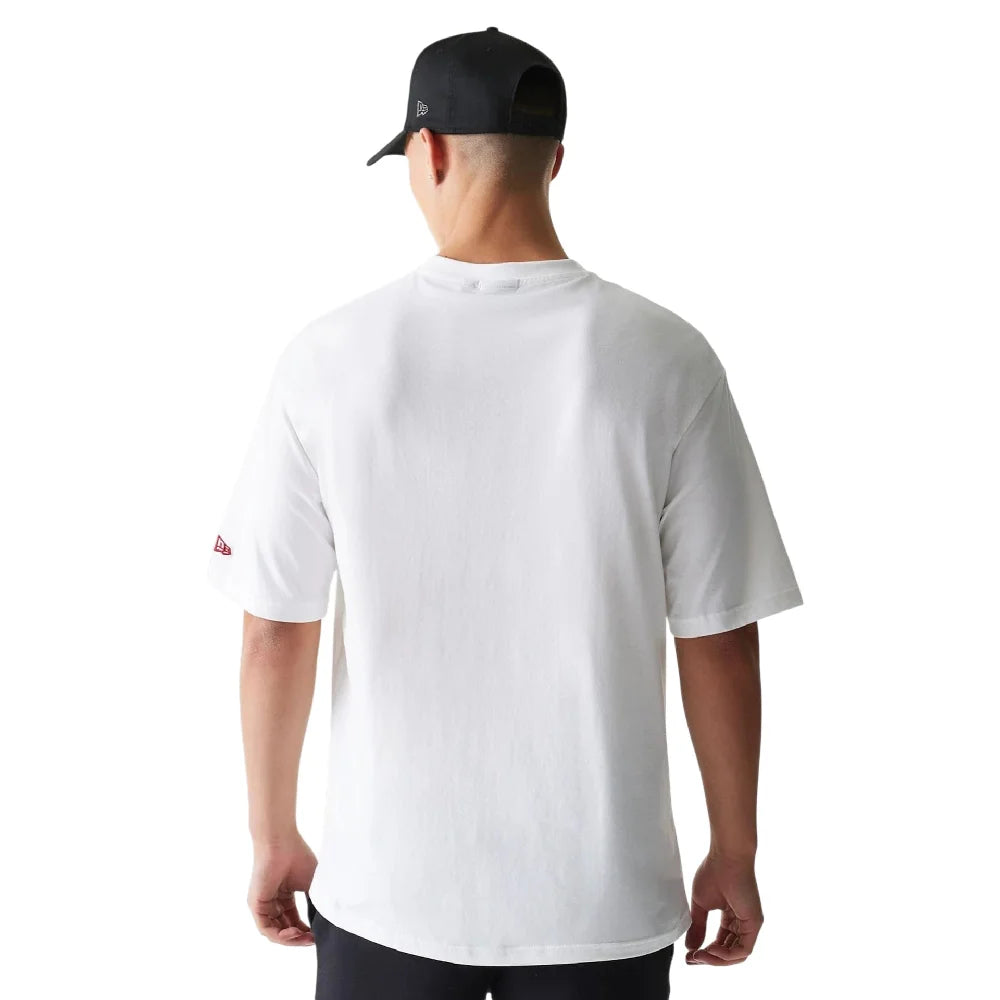 NEW ERA Chicago Bulls NBA League Essential White Oversized T-Shirt 60771518