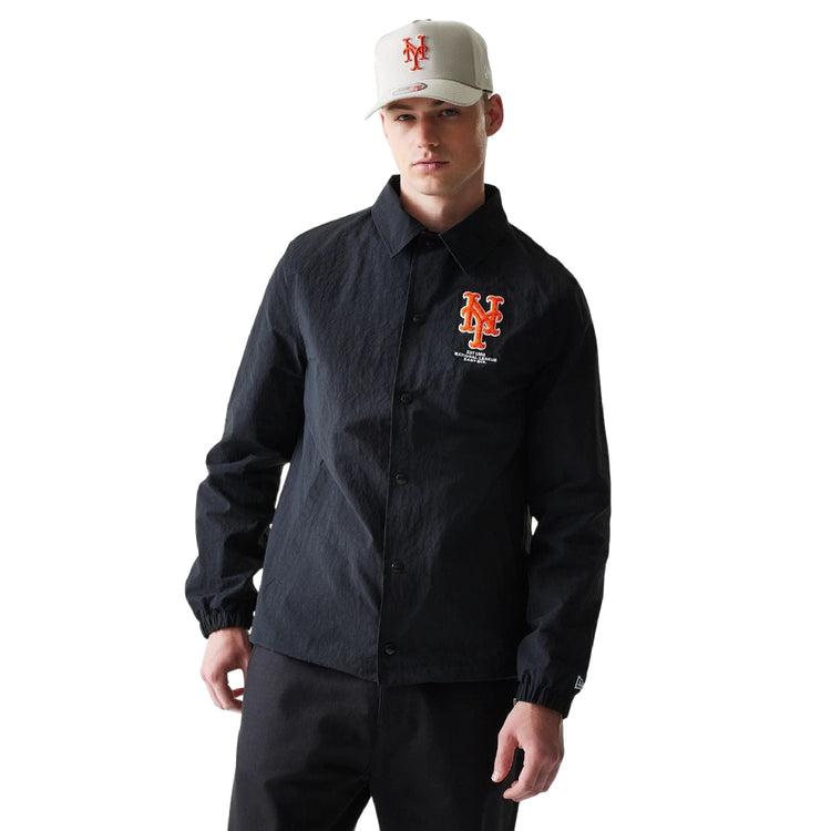 NEW ERA New York Mets MLB Coaches Black Jacket 60771576
