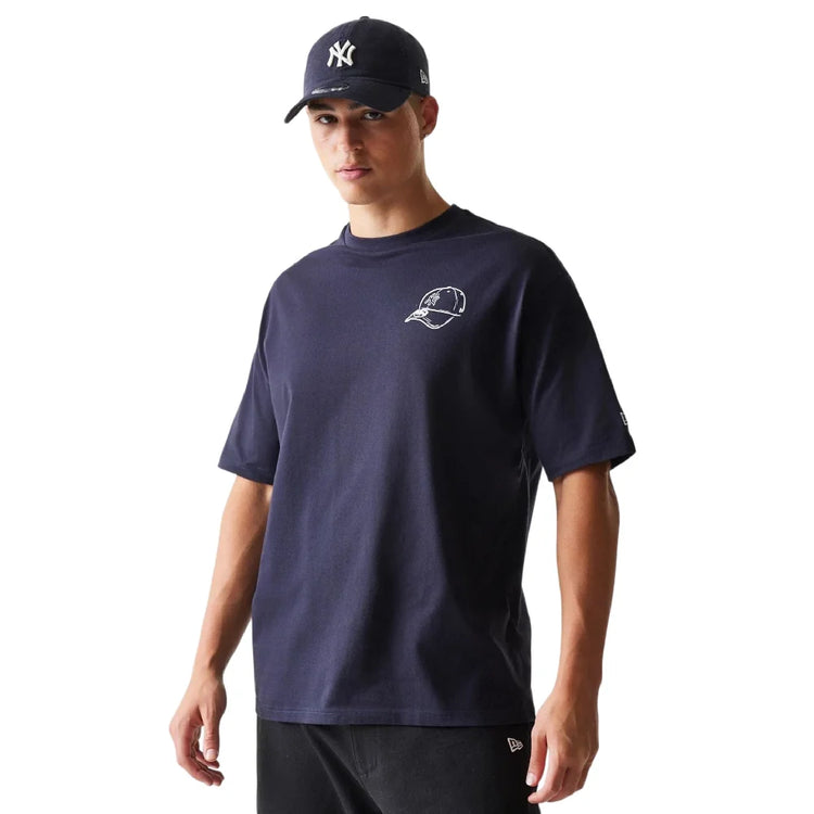 NEW ERA New York Yankees MLB Baseball Graphic Navy Oversized T-Shirt 60771579