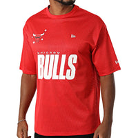 NEW ERA Chicago Bulls NBA Graphic Mesh Red T-Shirt 60771592