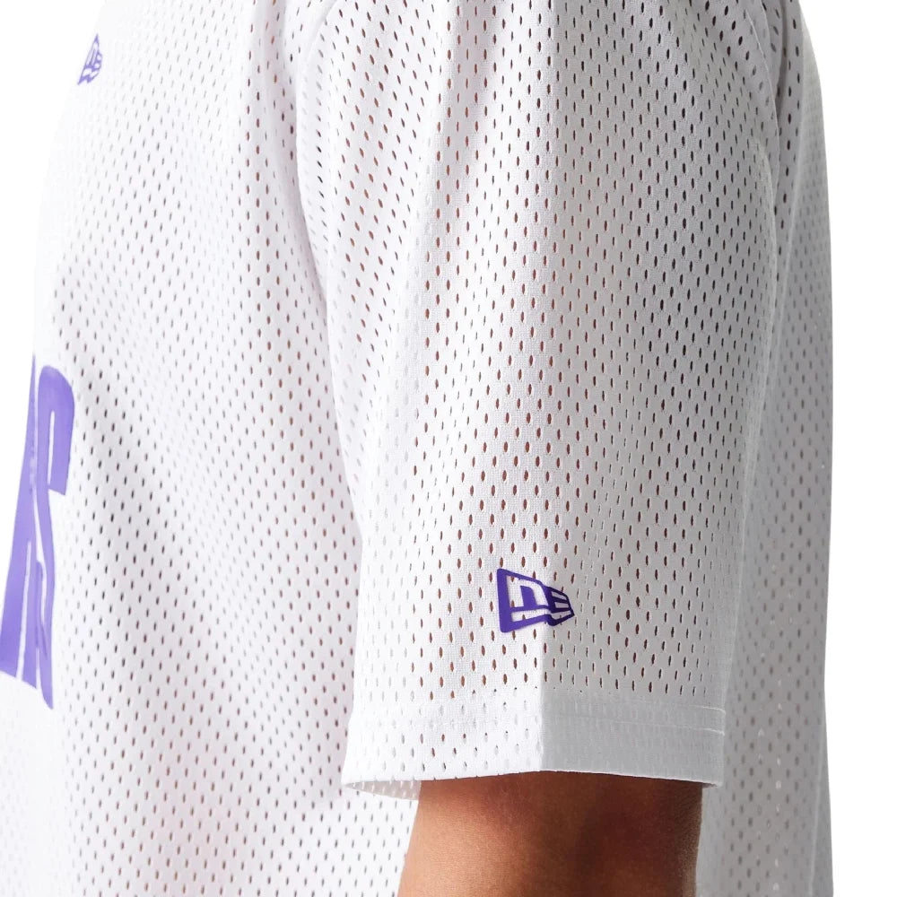 NEW ERA LA Lakers NBA Graphic Mesh White T-Shirt 60771594