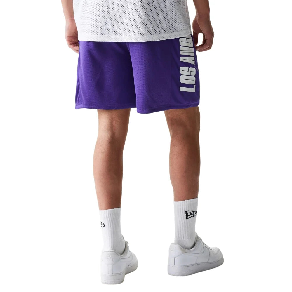 NEW ERA LA Lakers NBA Mesh Purple Shorts 60771596