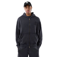 NEW ERA New York Yankees MLB Washed Black Full Zip Hoodie 60771646
