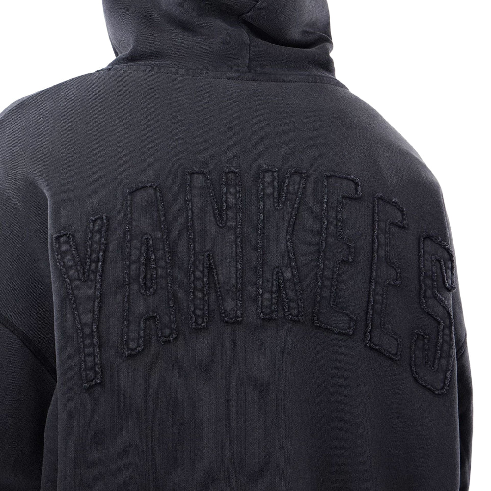 NEW ERA New York Yankees MLB Washed Black Full Zip Hoodie 60771646