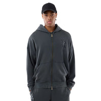 NEW ERA LA Dodgers MLB Washed Dark Grey Full Zip Hoodie 60771647