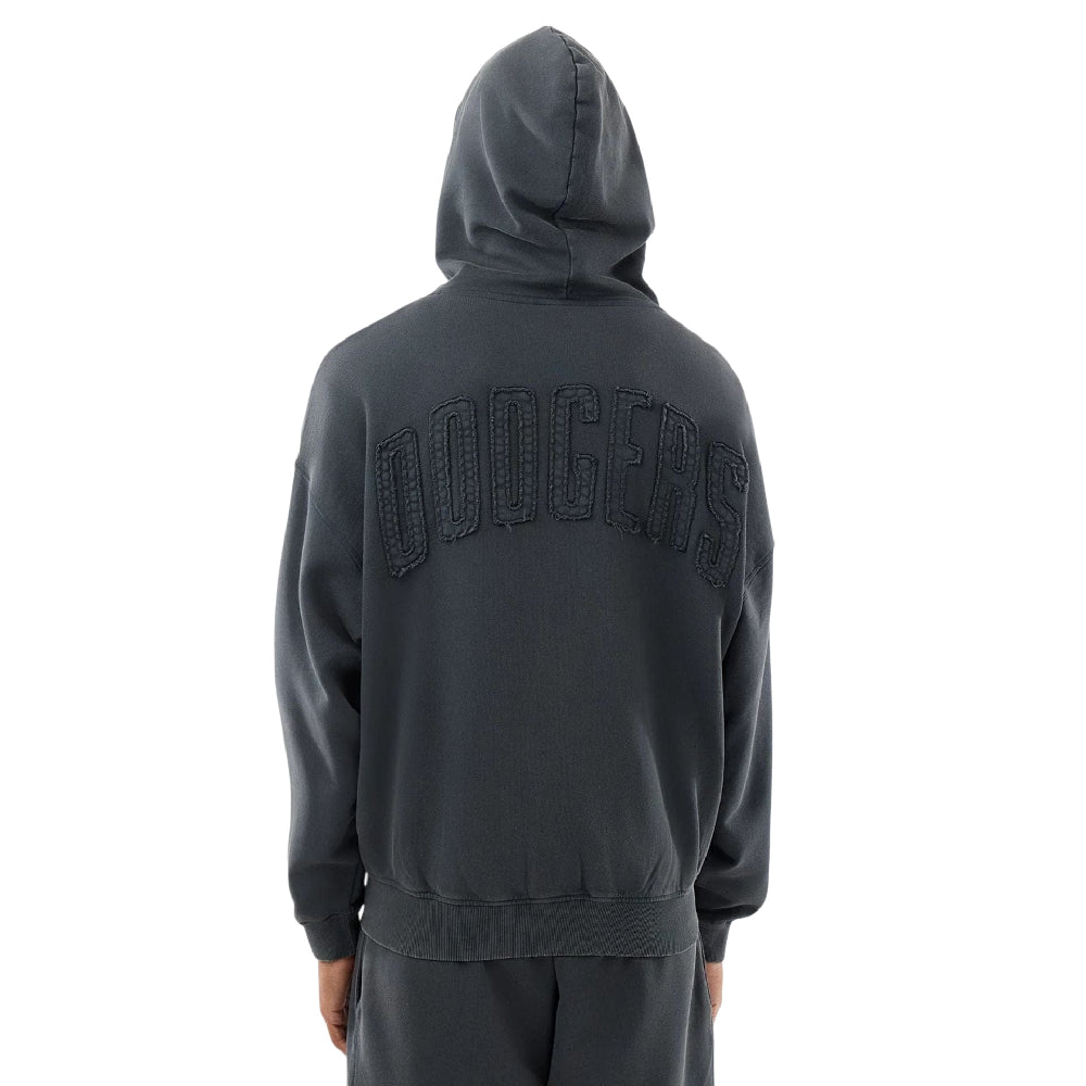 NEW ERA LA Dodgers MLB Washed Dark Grey Full Zip Hoodie 60771647