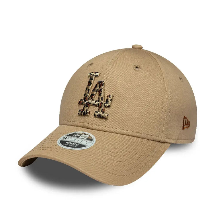NEW ERA LA Dodgers Womens MLB Animal Infill Light Beige 9FORTY Cap 60771742
